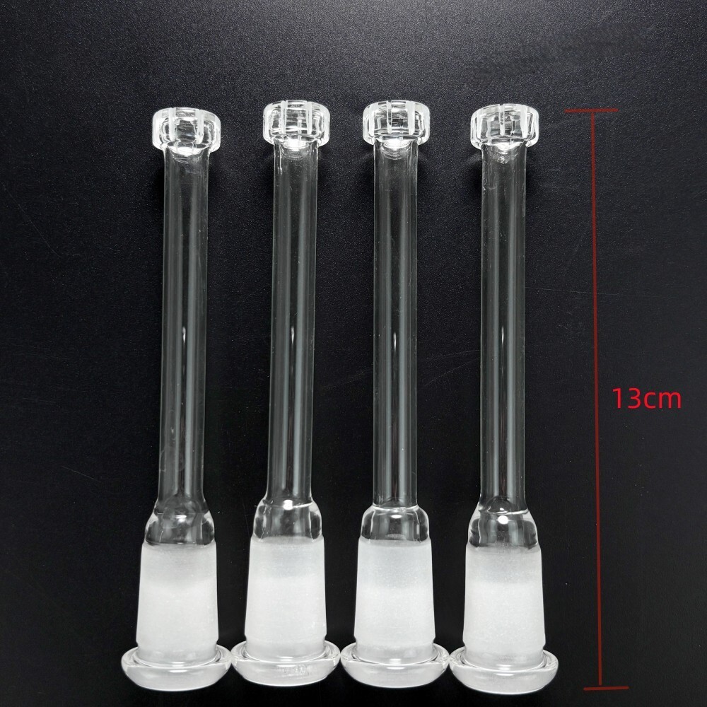 2PCS Thick 5.1in Glass Downstem Diffuser Showerhead Filter Adapter Glass Bong