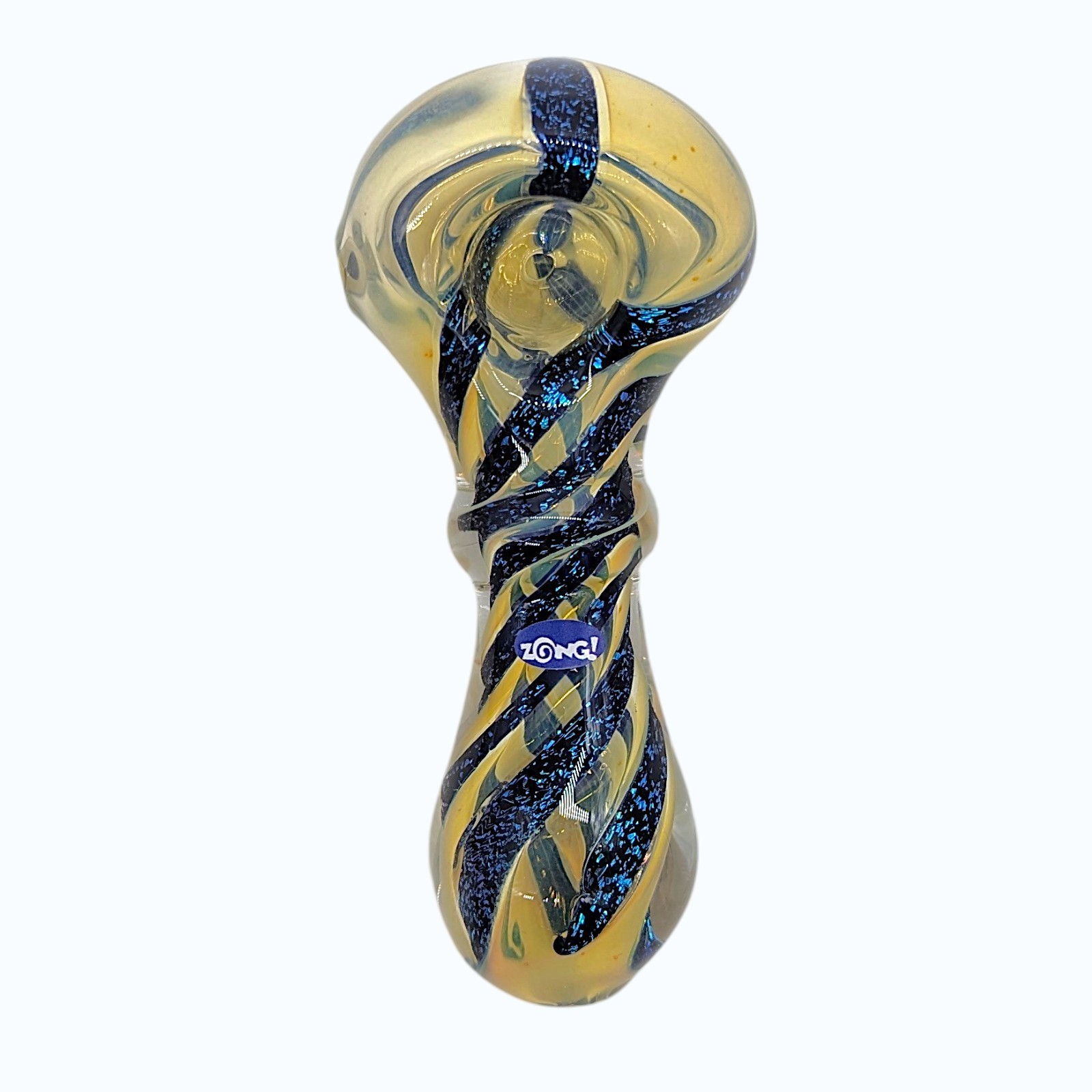 Collectible Zong Spoon Tobacco Pipe Borosilicate Glass 158g Weight