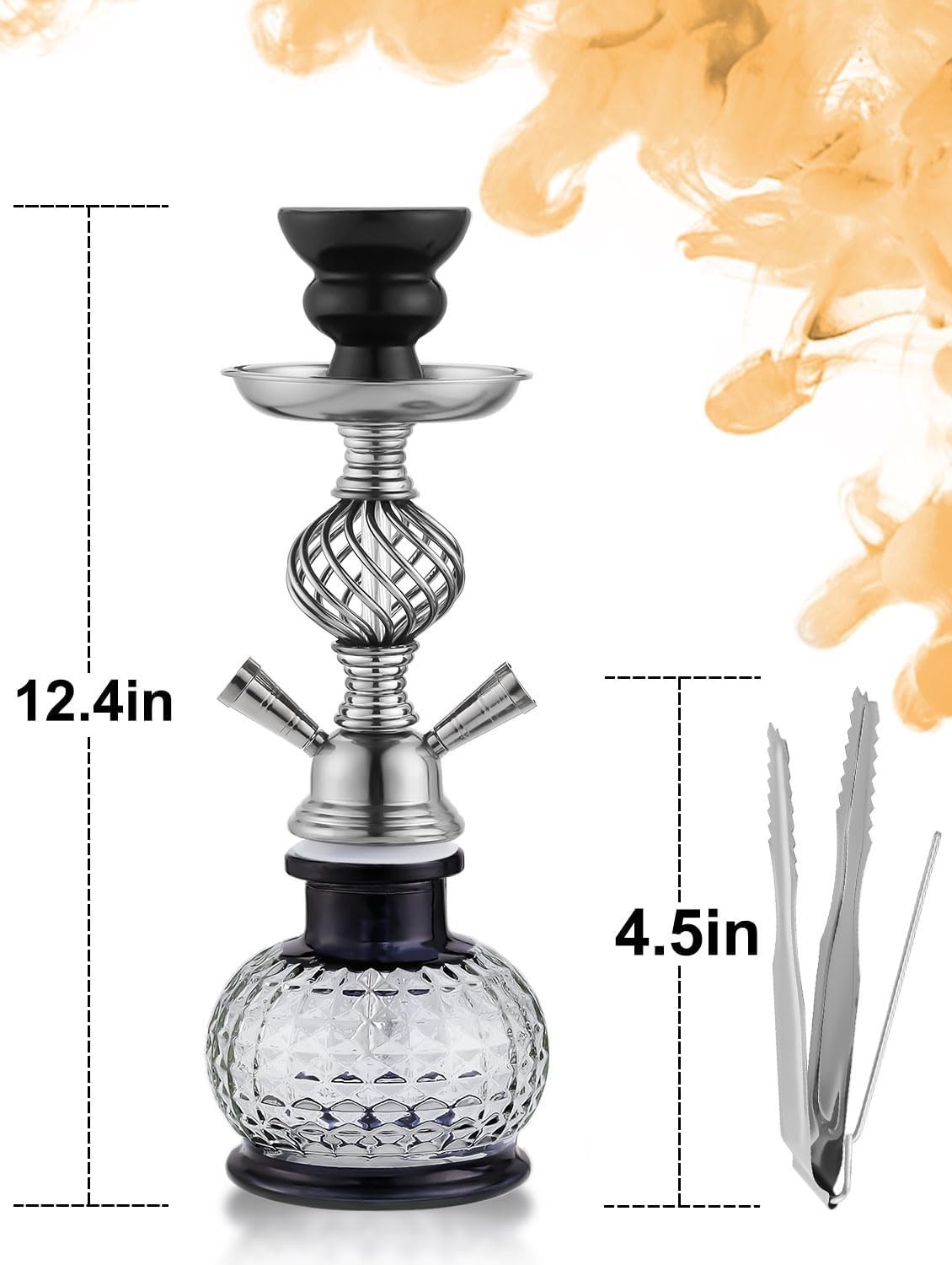 2 » Hookah Set 2 Hose Hookah Set With Everything – Modern Shisha Hookah Glass…