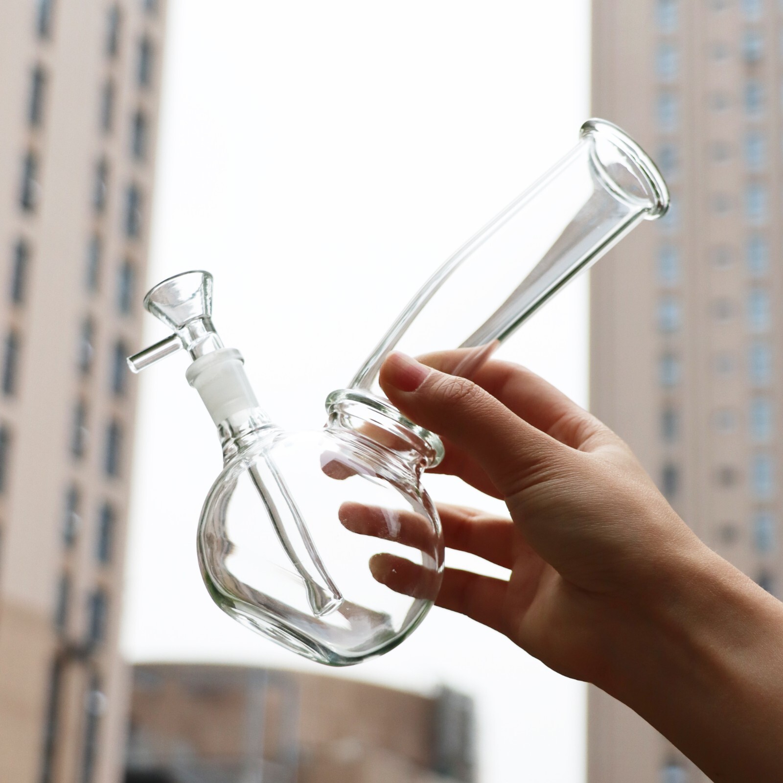 8 » Hookah Glass Water Pipe Bong Smoking Tobacco Pipe Beaker Filter & Downstem