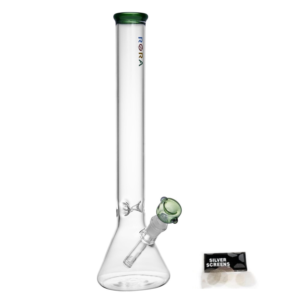 16in Heavy 6mm Thick Glass Bong Smoking Hookah Water Pipe 14mm Bowl Beaker