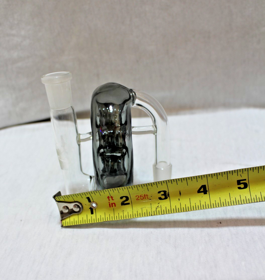 Glass Swiss Ash Catcher Clear and silver color