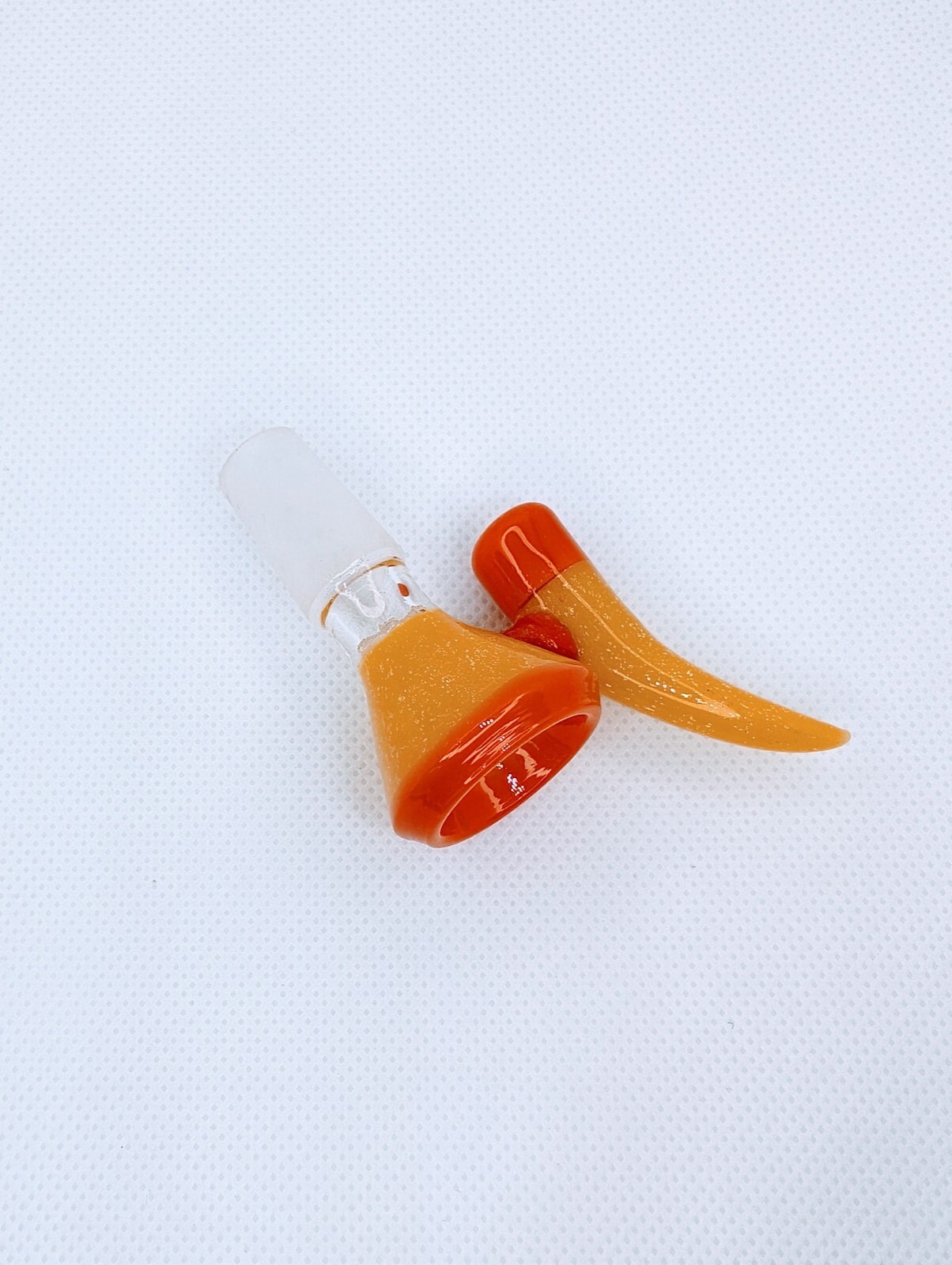 2.5&Prime; Candy Corn Screen Bowl Crushed Opal 14mm Glass Funnel Slide Bong Hookah