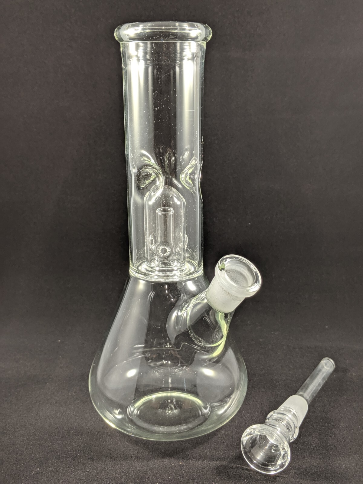 8&Prime; Inch Glass Hookah Water Pipe Bong Clear + 5 FREE Screens