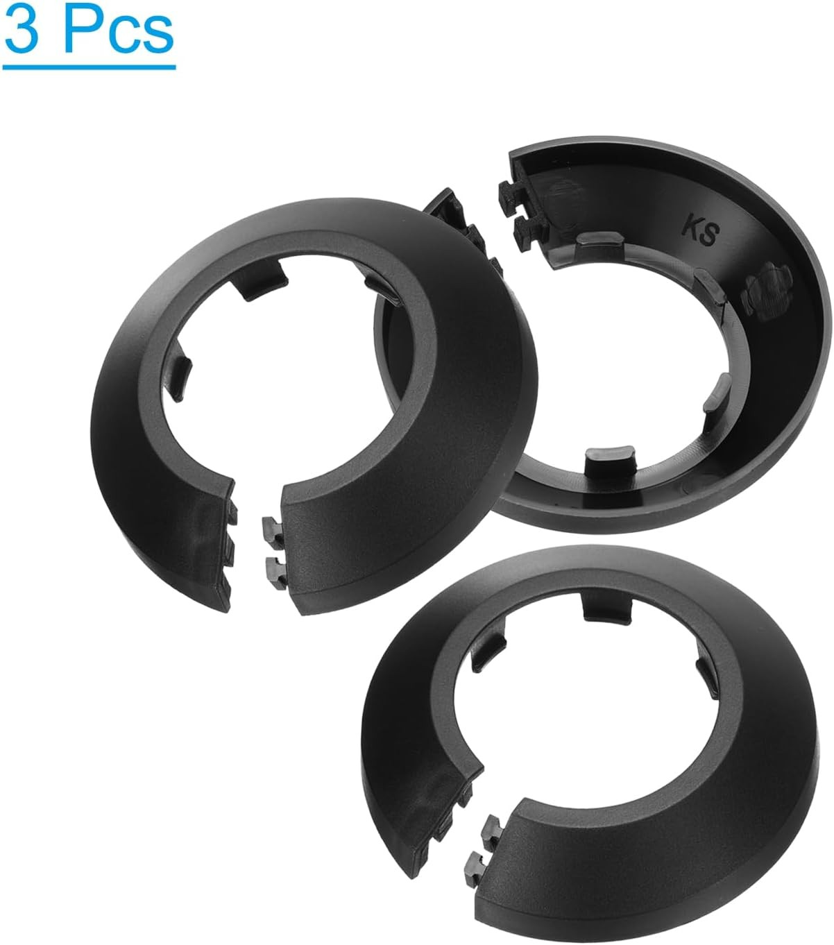Water Pipe Cover Decoration Fit 1.69&Prime;/43Mm, 3Pcs Flange Water Pipe PP Plastic Es