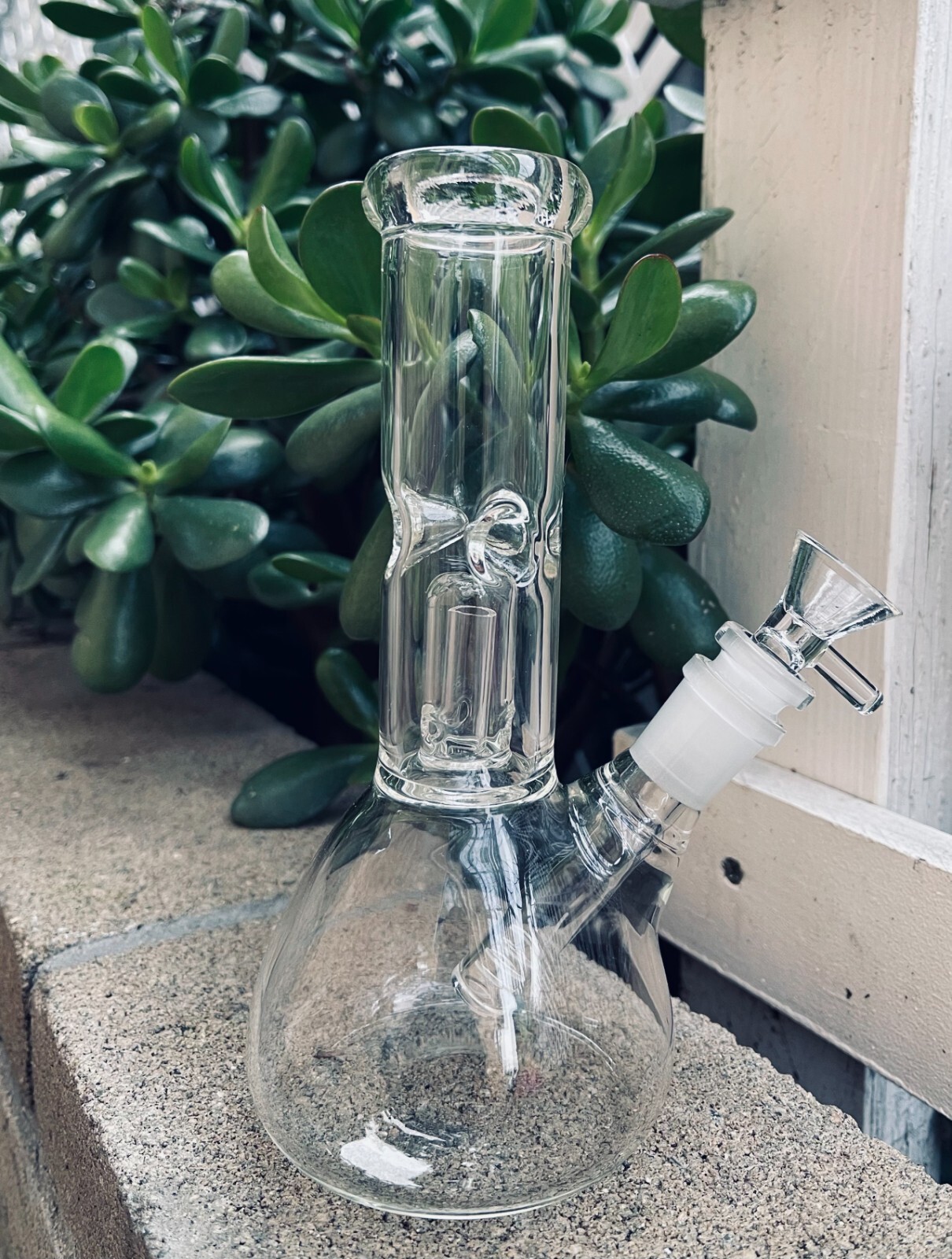 Premium 10&Prime; Clear Heavy Glass Hookah Water Pipe Bong