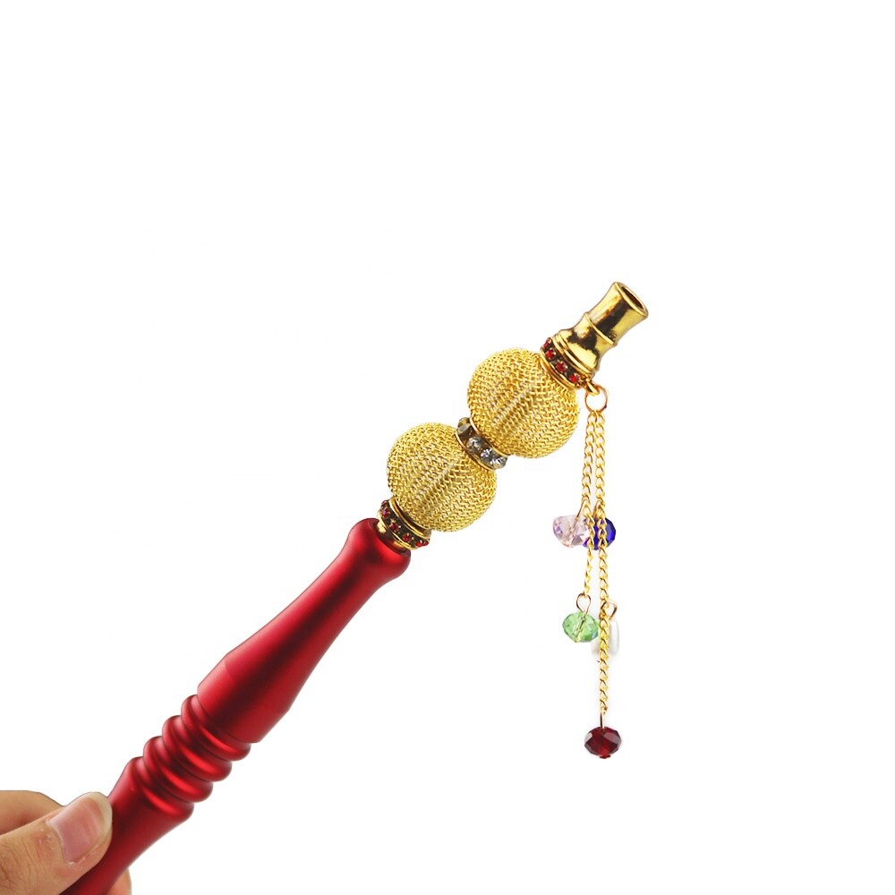 Hookah Mouth pieces Luxury 4&Prime; Metal Hookah Mouth Tips Shisha Filter / 2 Pieces