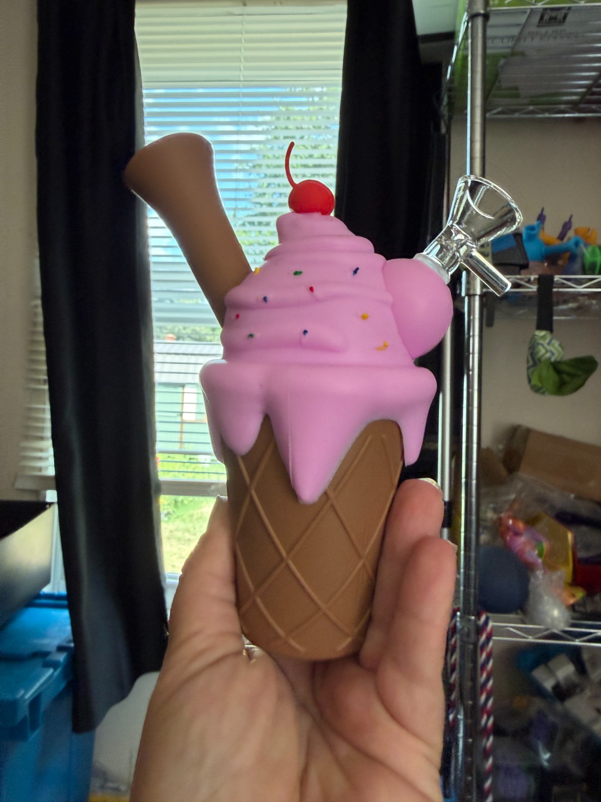 Bong Silicone Bong Water Pipe Tobacco Ice Cream SIlicone