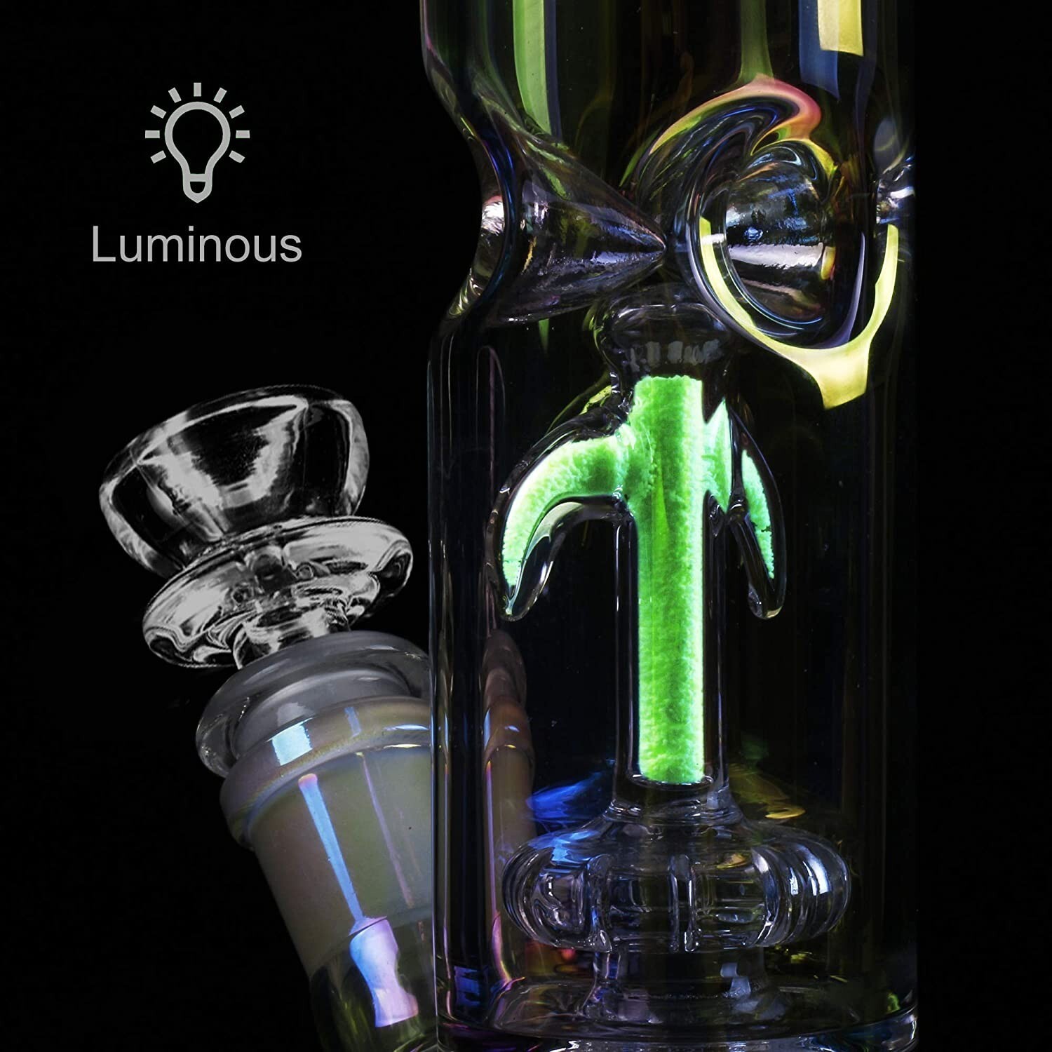 12 Inch Glass Bongs Percolator Water Pipe Filter 14mm Bowl Thick Bubbler Hookahs