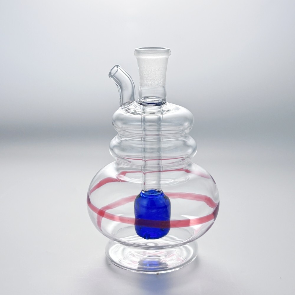3.5&Prime; Colorful Portable Glass Bong Smoking Water Pipe Hookah Bubbler W/Bowl &Hose