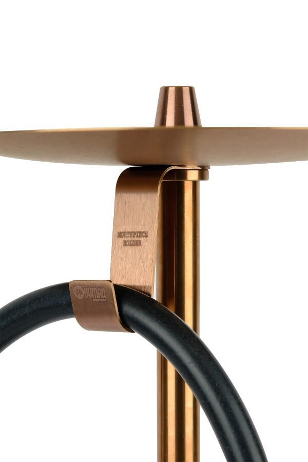ODUMAN ORION Hookah Bronze Body Black Glass Hookah Shisha Waterpipe Nargile