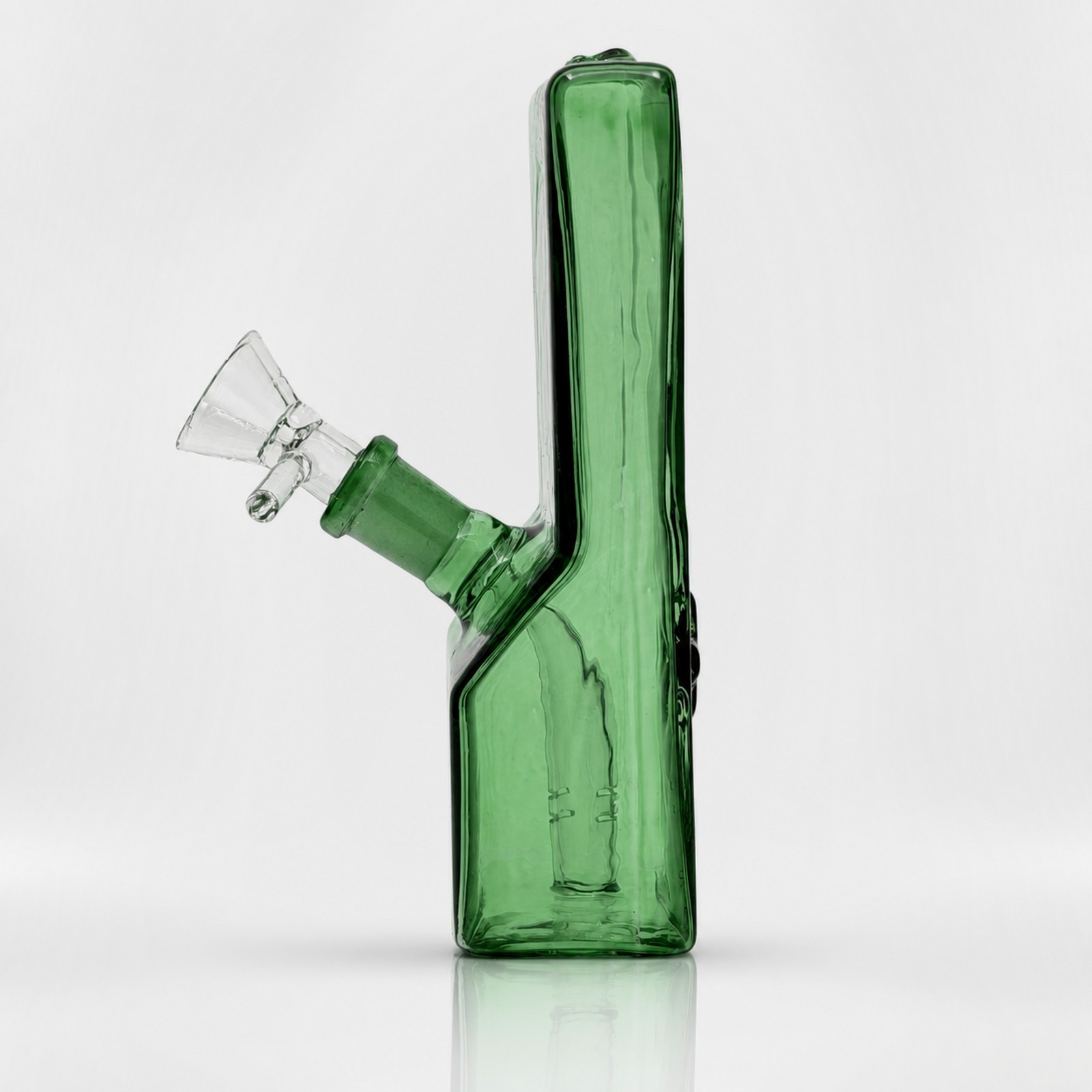 6&Prime; Green Retro Handheld Game Console Glass Bong Water Pipe Smoking Tobacco Bowl