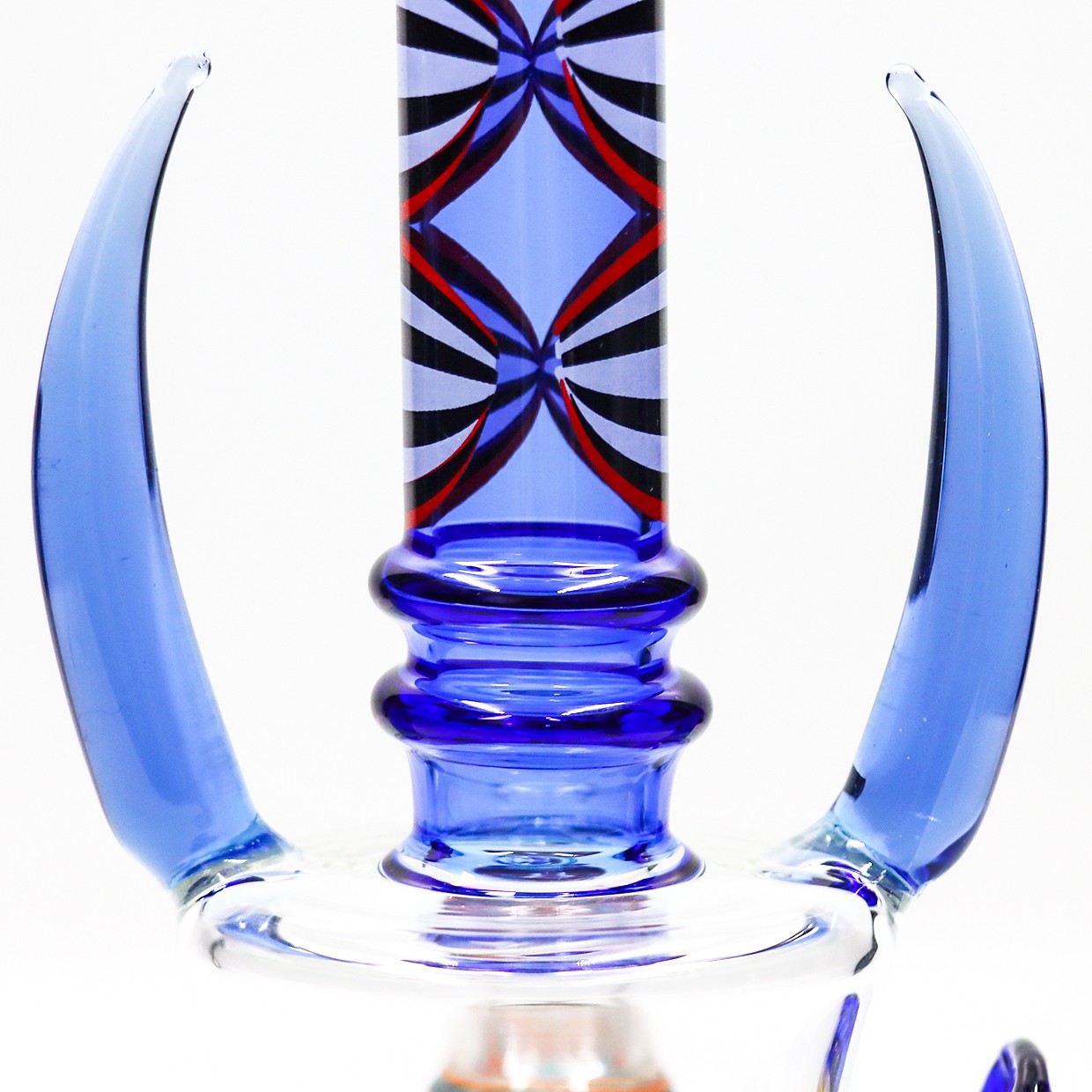 7INCH Glass Bong and Water Pipes Tobacco Smoking Perc Fish Bongs W/ 14mm bowl