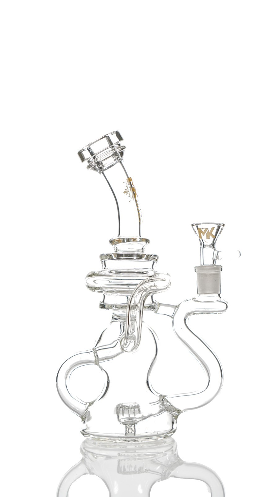 Toxic  9″ Clear Heavy Recycler High Quality Toxic Brand Recycler