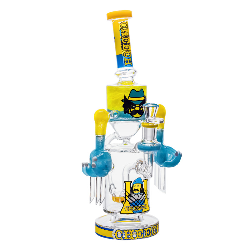 13&Prime; Cheech – The Enforcer – Percolator Beaker Bong – Glass Water Pipe