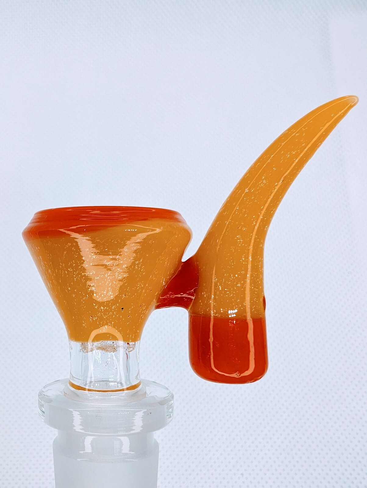2.5&Prime; Candy Corn Screen Bowl Crushed Opal 14mm Glass Funnel Slide Bong Hookah