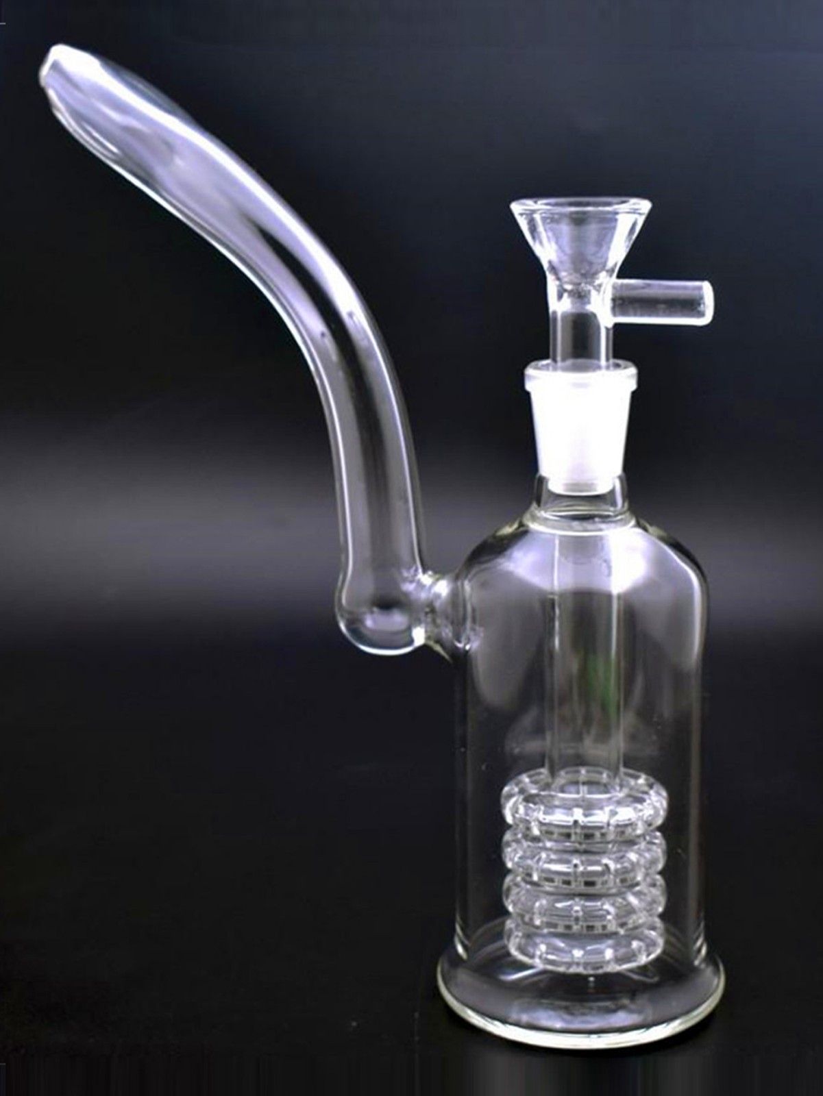 RORA Glass Bongs Smoking Hookahs Water Pipe Recycler Filter Portable Pipe Bowl