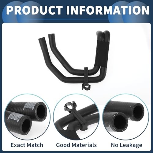 Radiator Hose Heater Hose No.7L8122073E for Audi Q7 3.0L 2011-2015 Black