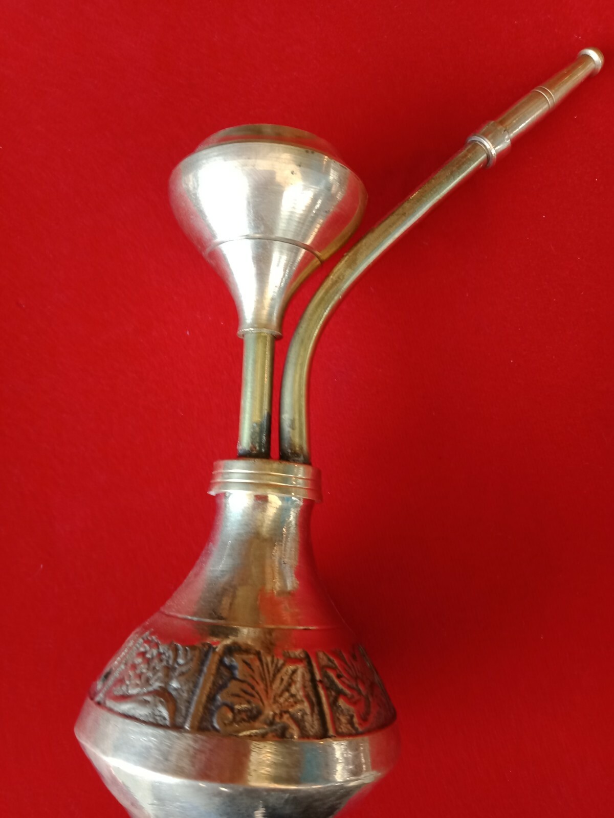Vintage Brass Hookha Traditional Antique Small Hookah