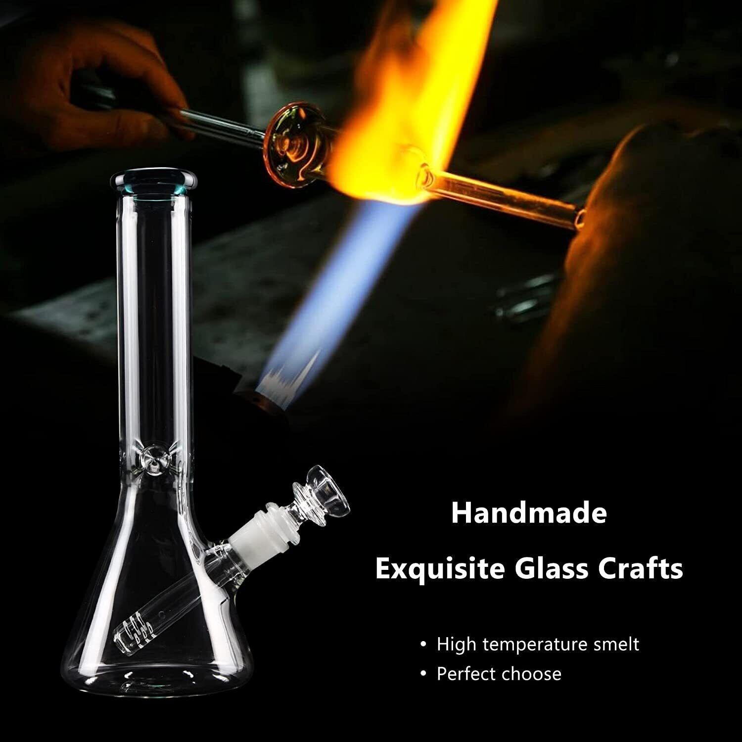 10&Prime; Glass Heavy Bongs Bong Hookah Water Pipe Heavy Beaker with 14mm Bowl