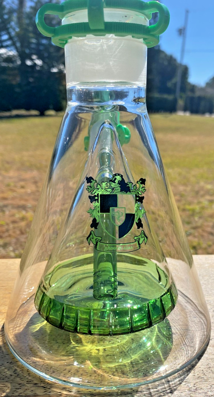Nice 17.75&Prime;Phoenix Star 5mm Freezable Glycerin Coil Water Pipe Bong Bubbler