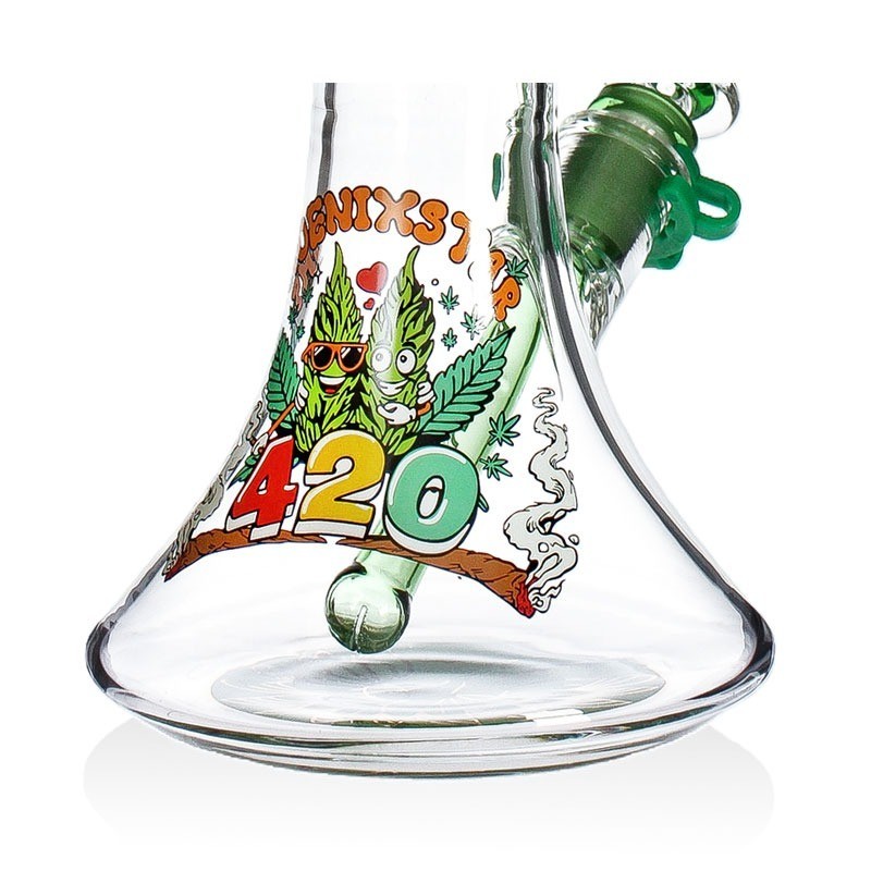 Phoenix ✨ 13&Prime; Bong limited edition NO DRAG Glycerin Chiller 2026 + Ash Catcher
