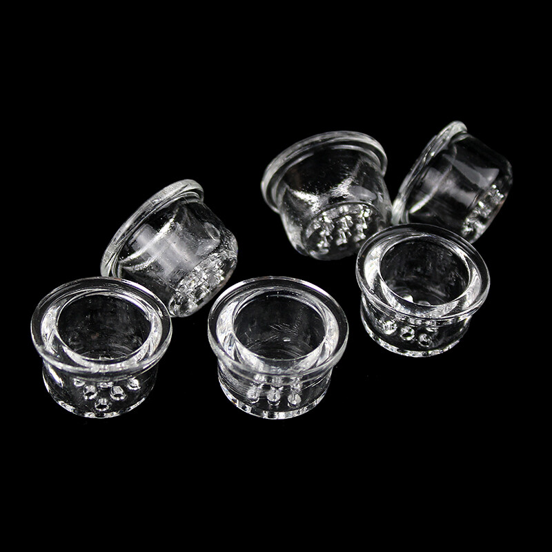 3pcs Glass Bowl Small 9 Holes Honeycomb Screen for Smoking Pipe Replace