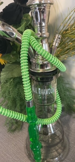 26&Prime; KHALIL MAAMOON HOOKAH SHAMADAN MAMOON 1 TIER PIPE HANDMADE 1 HOSE