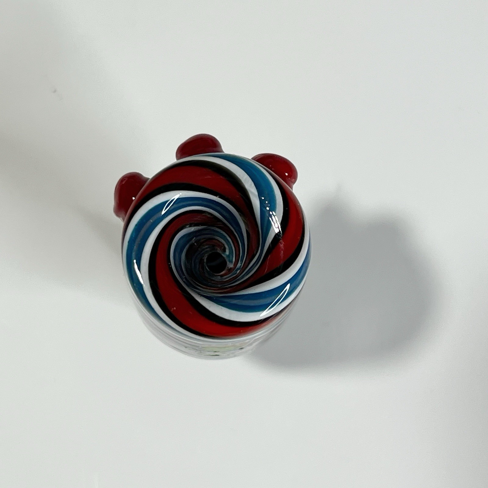 14mm Space King Wig Wag Glass Bowl Slide Water Pipe Hookah – Red