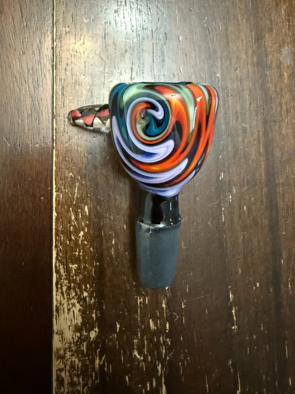 14mm Glass Hookah Bowl Pipe Wig Wag Color Mix