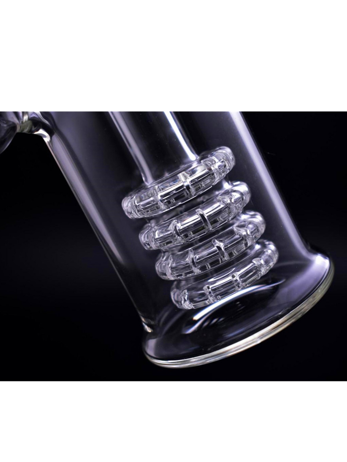 RORA Glass Bongs Smoking Hookahs Water Pipe Recycler Filter Portable Pipe Bowl