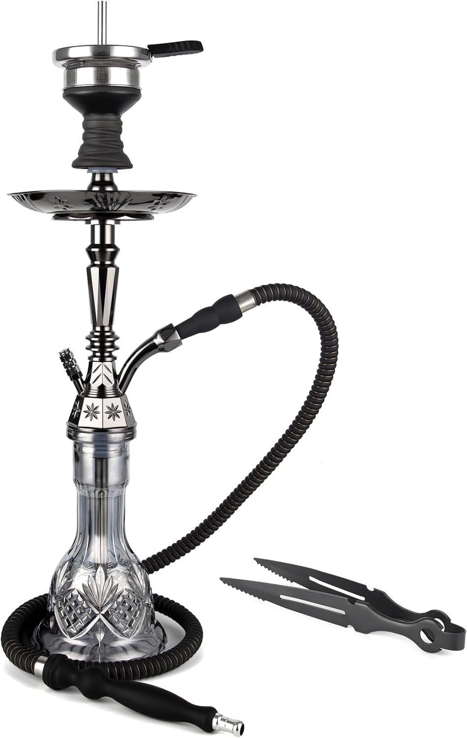 Hookah Set 25&Prime; Egyptian Style Hookah Complete Set w/ Everything, Shisha AGFYLIFE