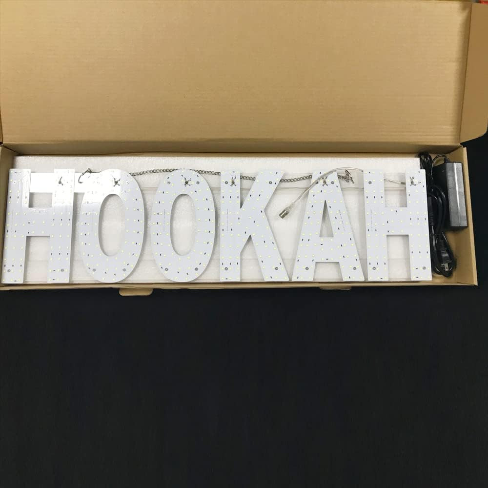 30&Prime;X10&Prime; Large LED HOOKAH Signs for Smoke Shops, Super Bright Unique Design HOOKA