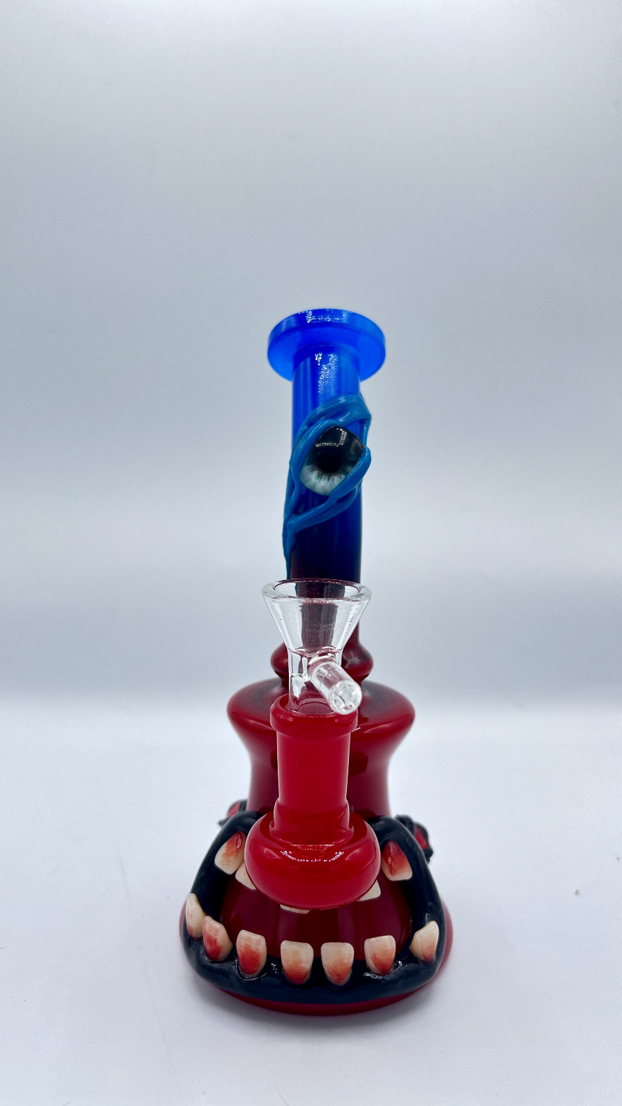 7&prime; Glow In The Dark Colorful Glass Beaker Bong W/ Free Glass Bowl Tobacco Rare
