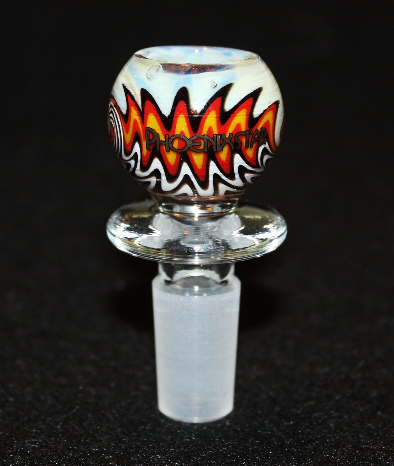 14mm INFERNO PULSE Slide Bowl Tobacco w/built-in screen Glass Slide 14 mm