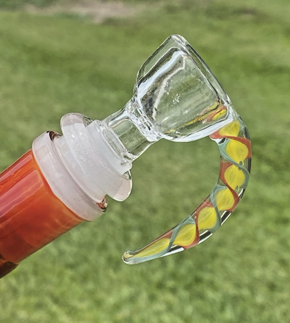 Nice 10&Prime; Phoenix Star Glass Water Pipe Bong 4&Prime; Base Ice Catcher 14mm Horned Bowl