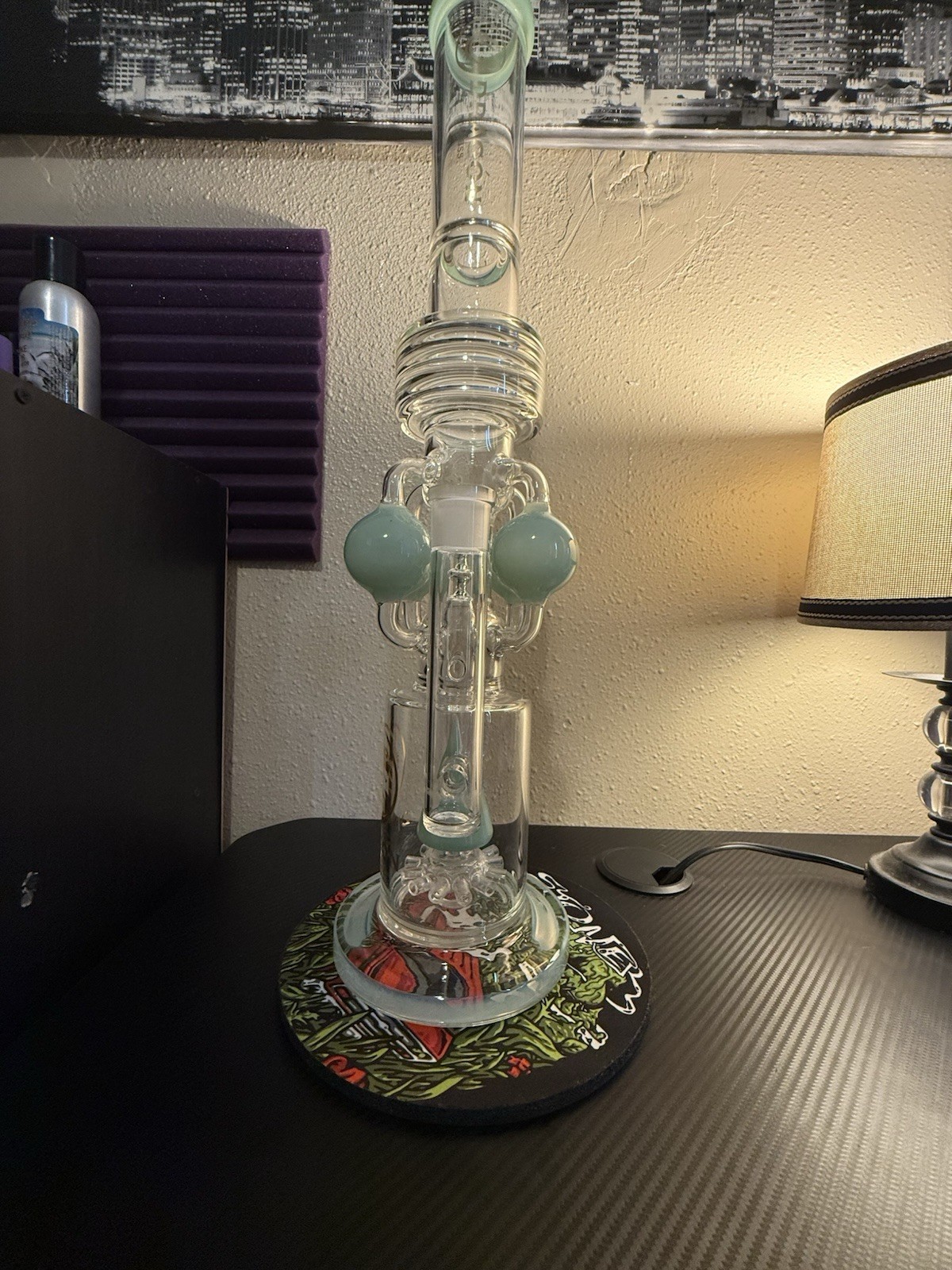 18mm Female 21 Inch Dragon Glass Bong