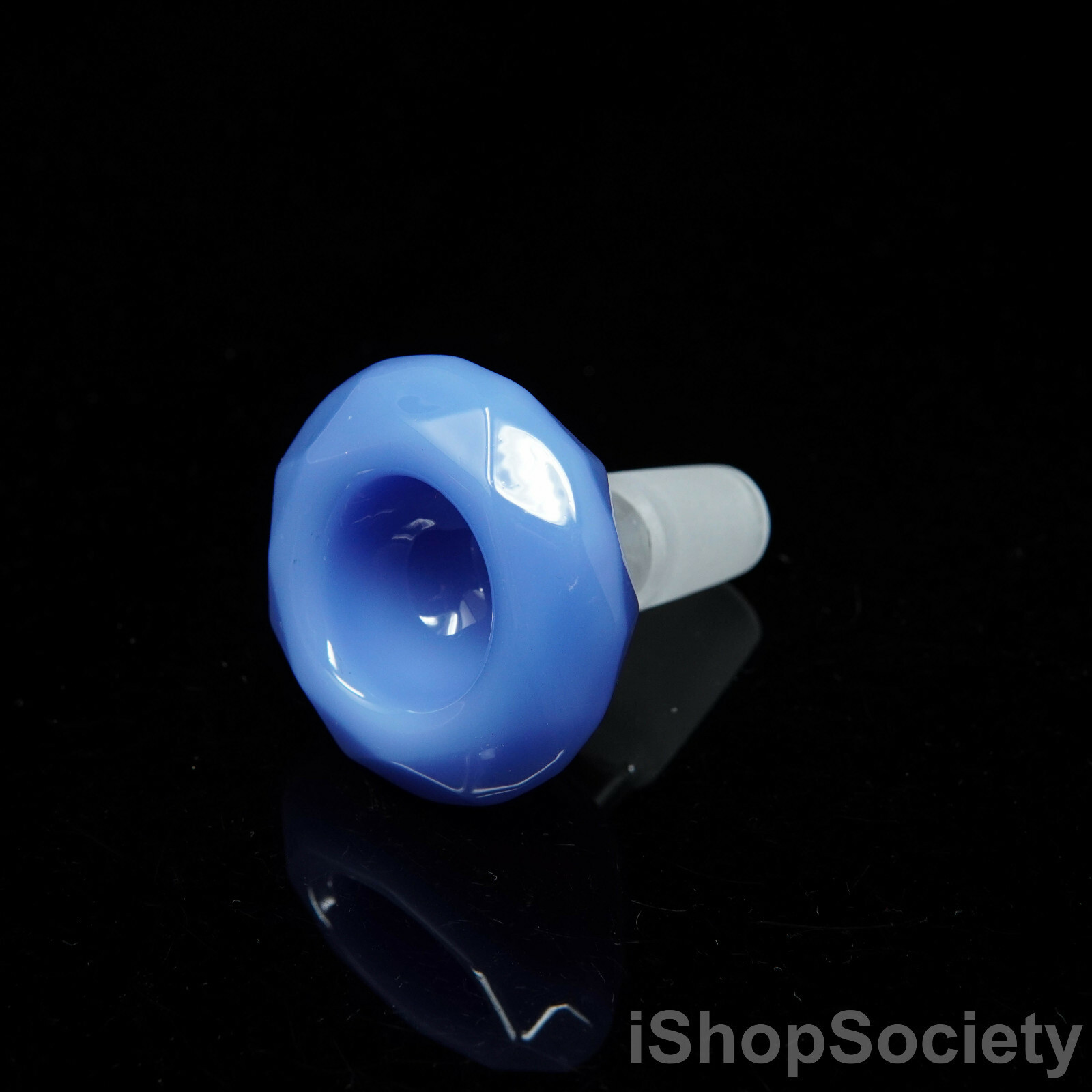 2.5&Prime; Cyan Diamond Slide Bowl 14mm Water Pipe Hookah Head Piece Thick Bowl
