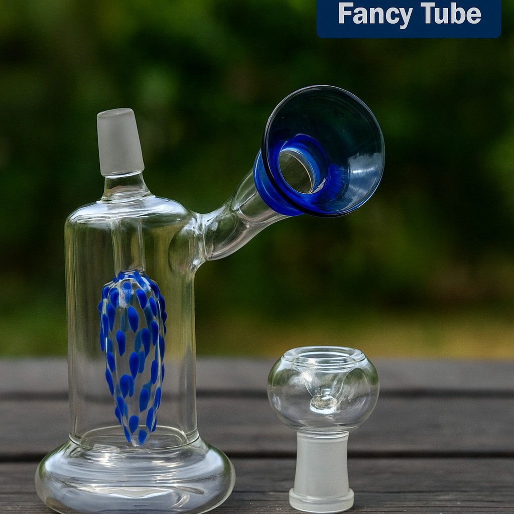 TOB RB 6&Prime; Bubbler with Showerhead Dragon Tooth Fancy Tube – Premium Glass Bong –