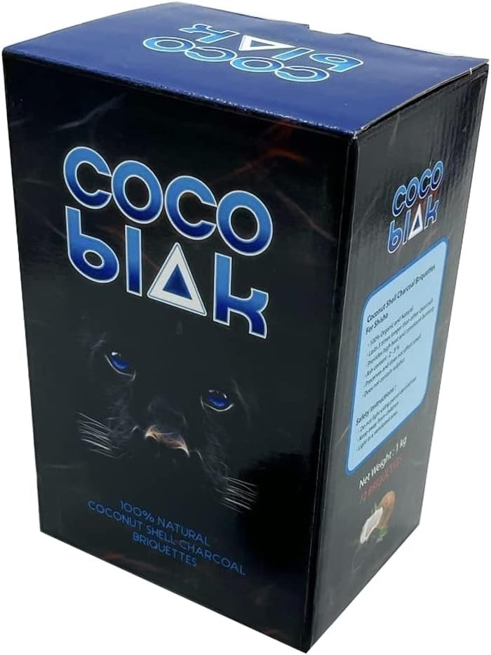 Coconut Charcoal Hookah Briquettes, Hookah coals, Charcoal Burner 4 Hookah Cube