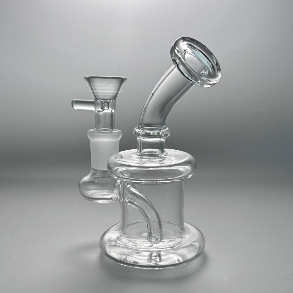 5 » MINI Glass Bong Diffuser Water Pipe Smoking Hookah Bubbler w/Tool box USA