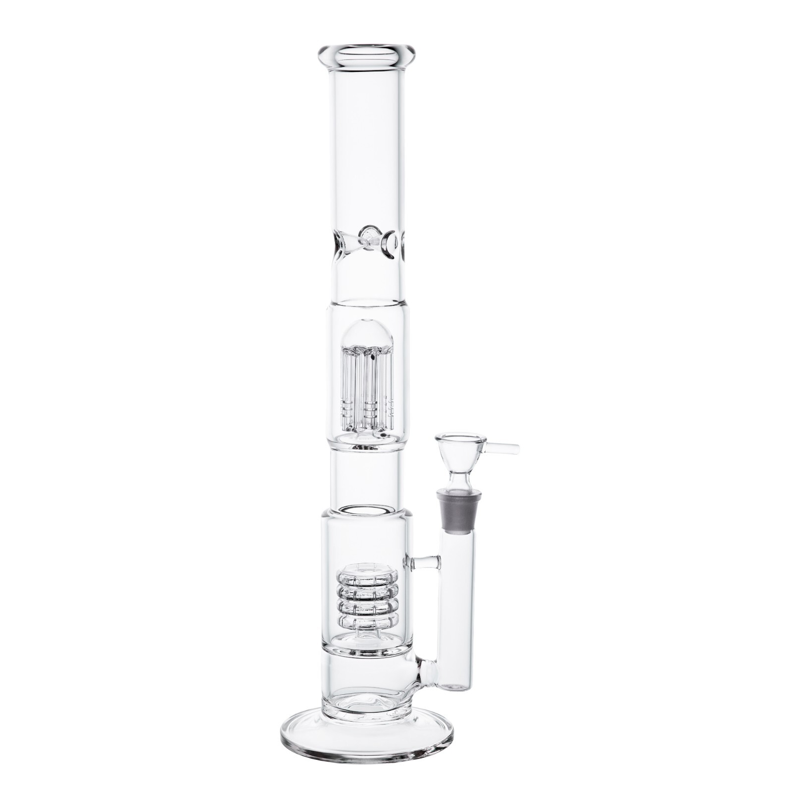 RORA 17&Prime; Heavy Glass Bong Smoking Bubbler Water Pipes Perc Bong Hookahs Bongs US