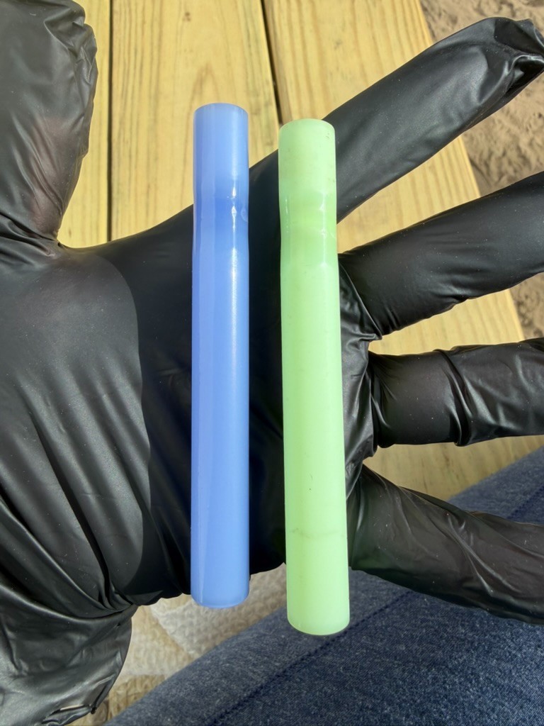 Pipe Chillum – Milk Colored – Glass Chillum One Hitter 2 pack