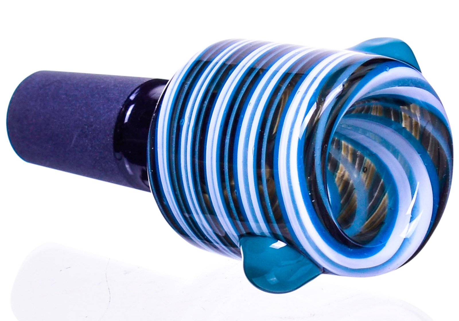 COOL Handle 14MM Water Pipe Hookah BOWL THICK SWIRLY Glass BONG Free Ship *USA*