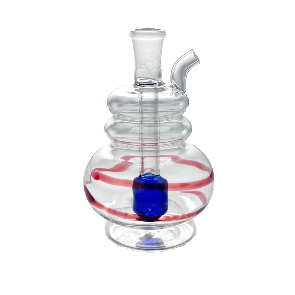 3.5&Prime; Colorful Portable Glass Bong Smoking Water Pipe Hookah Bubbler W/Bowl &Hose