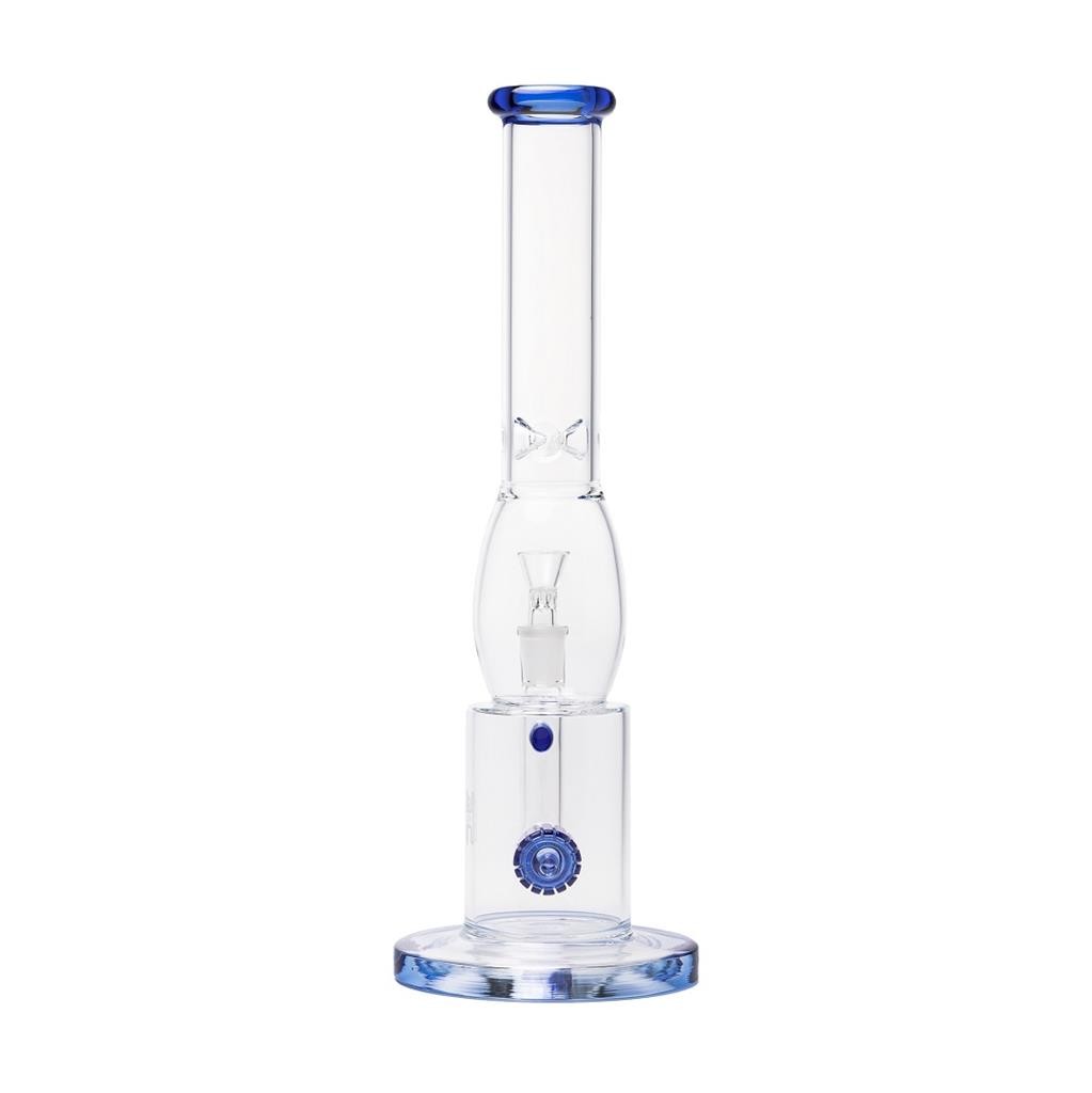 Human Grade 13.8&Prime; Lantern Water Pipe CLEAR Shower Perc Borosilicate Glass