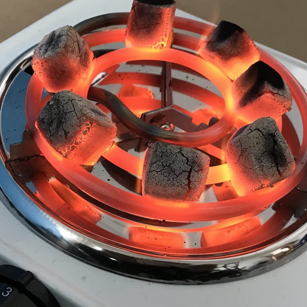 B.Y.O Hookah Charcoal Burner Hot Plate – 1000W Single Coil | Blue | Free Shipp