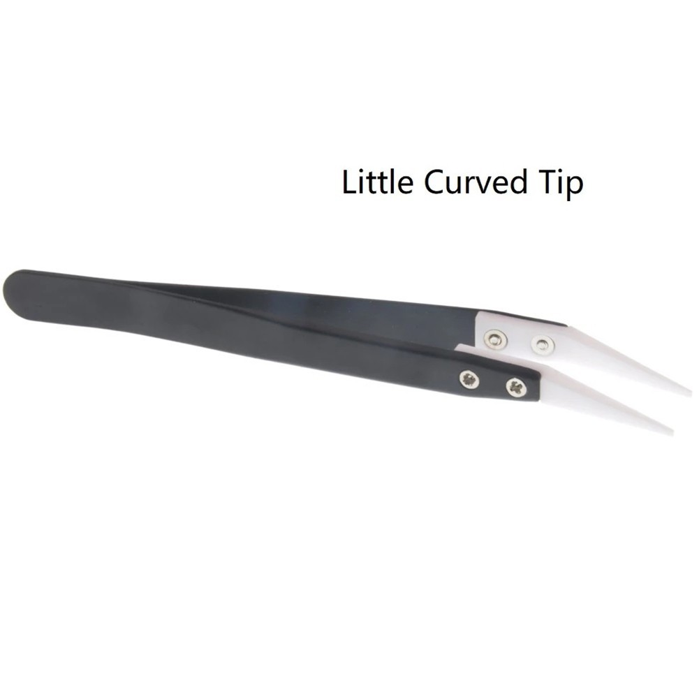 Universial Reverse Tweezers Ceramic Tweezers Industrial Use 135-140mm 3pcs