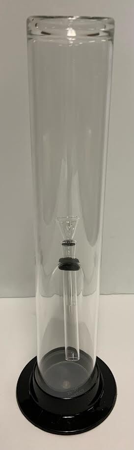 12&Prime; GLASS WATER PIPE WITH PULL OFF BOTTOM FOR EASY CLEANING WITH PULL OUT BOWL