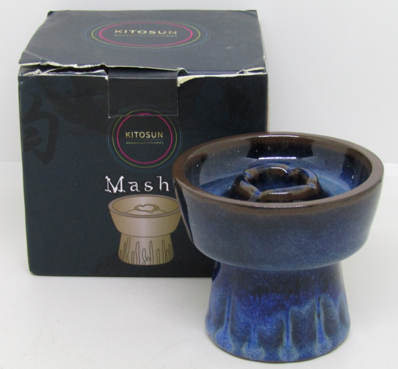 Kitosun Masha Glazed Clay Bowl for Hookah NEW